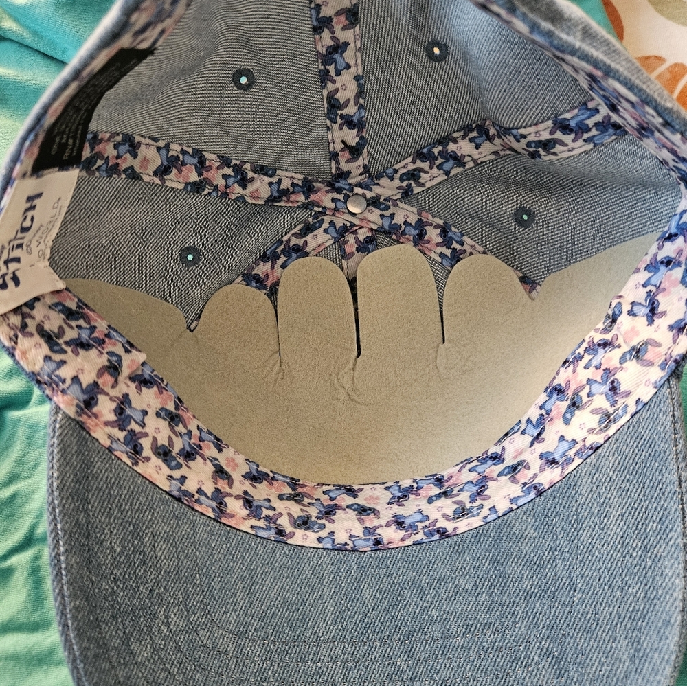 NWT Disney Stitch Adult Denim Hat - Picture 4 of 6